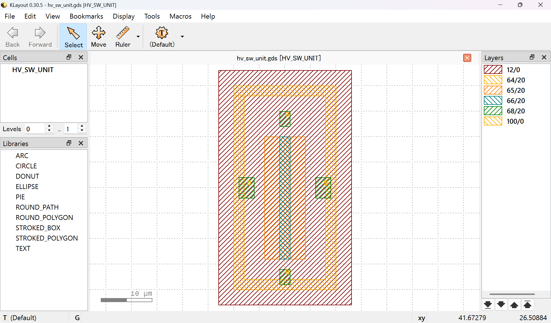 HV_SW_UNIT GDS as Physical Interface of Inkjet Driver IC