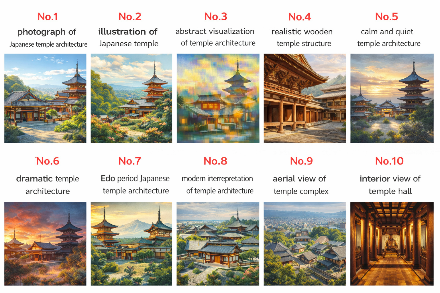 Temple architecture 10 patterns experiment